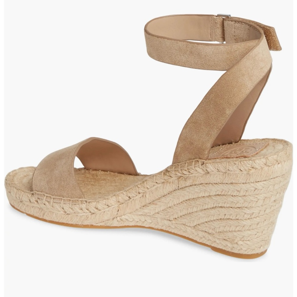 TORY BURCH Beige Espadrille Wedge Sandals - Picture 3 of 9